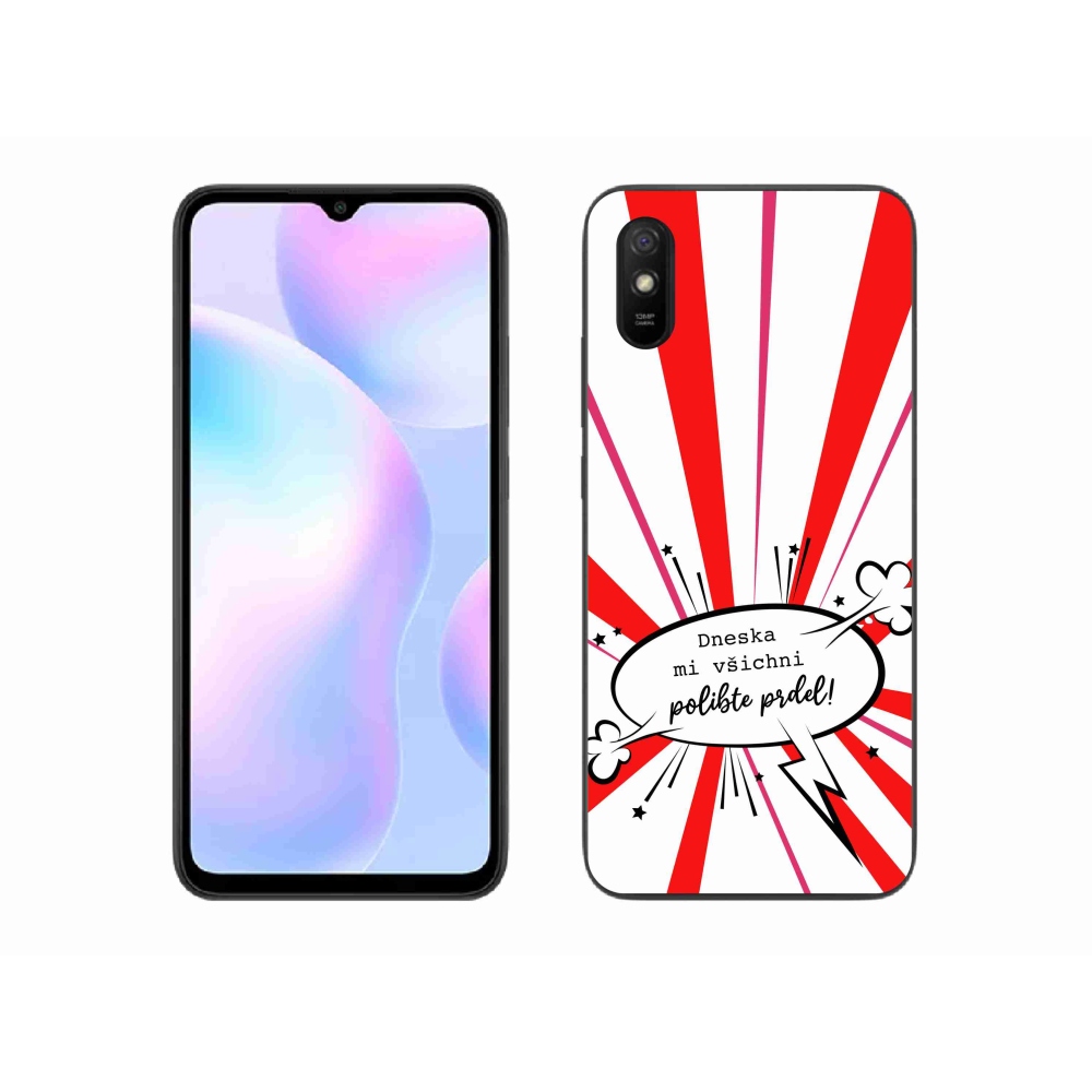 Gelový kryt mmCase na Xiaomi Redmi 9A - vtipný text 15 bílé pozadí
