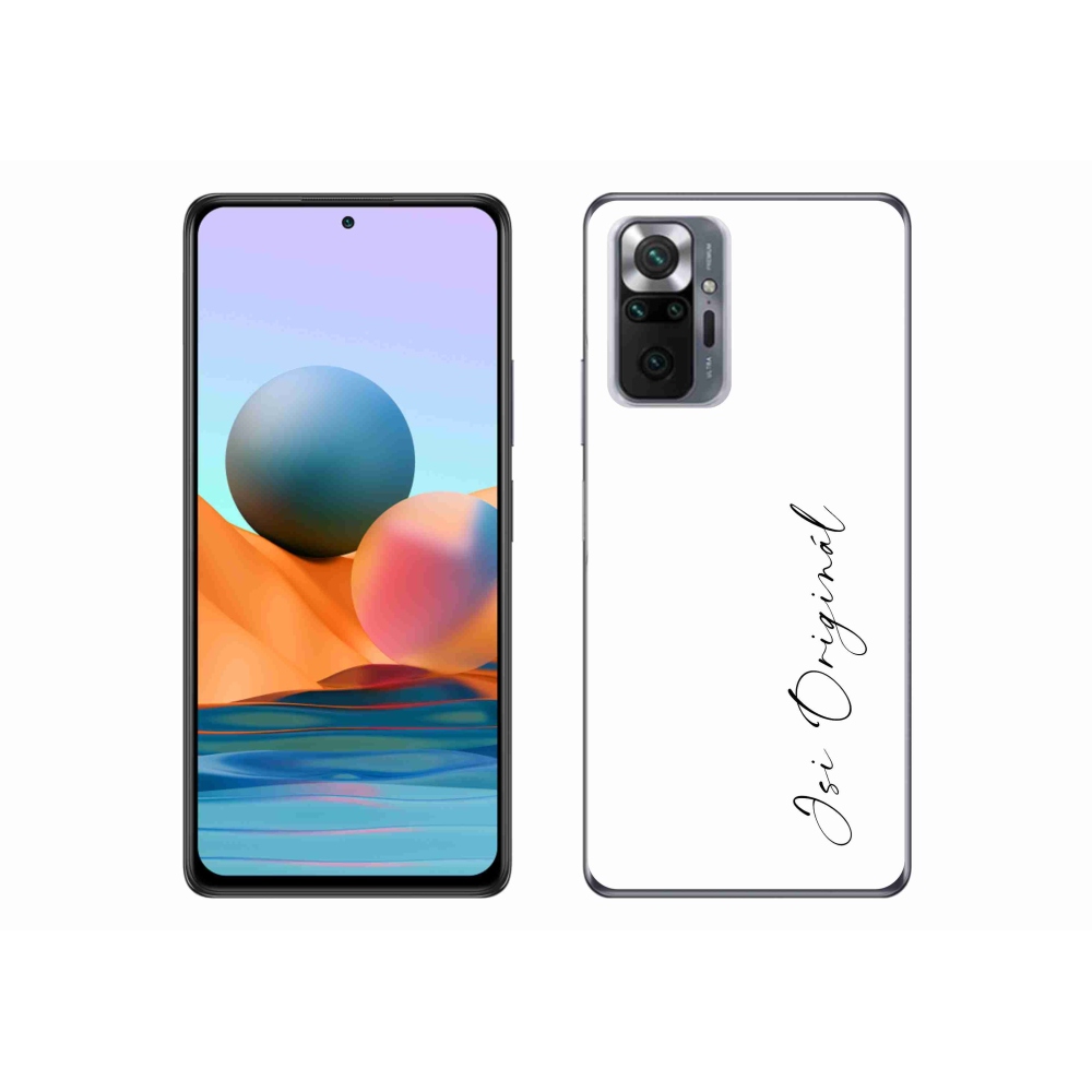 Gelový kryt mmCase na Xiaomi Redmi Note 10 Pro - jsi originál bílé pozadí