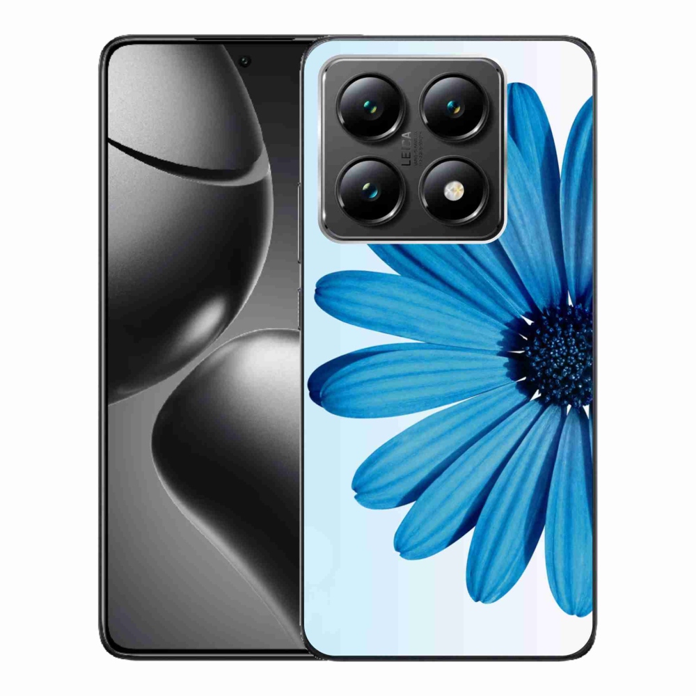 Gelový obal mmCase na Xiaomi 14T - modrá kopretina