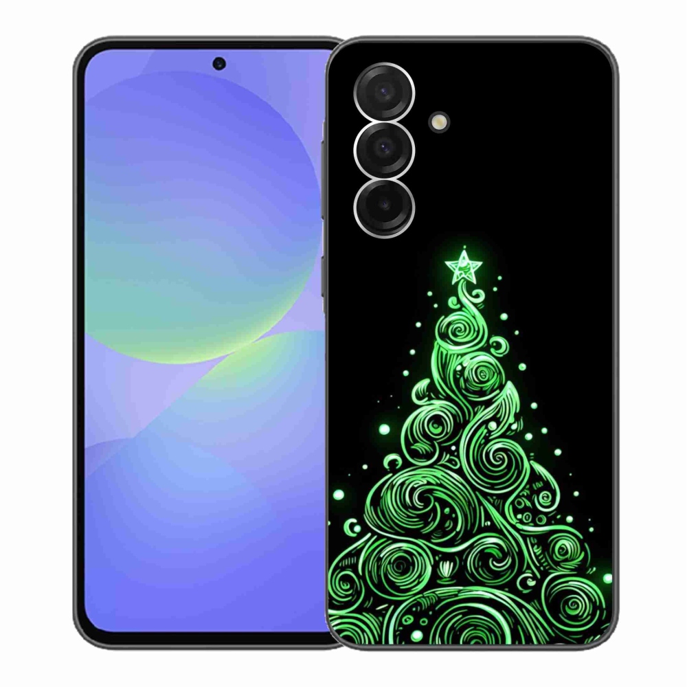 Gelový kryt mmCase na Samsung Galaxy A36 5G - neonový vánoční stromek 3