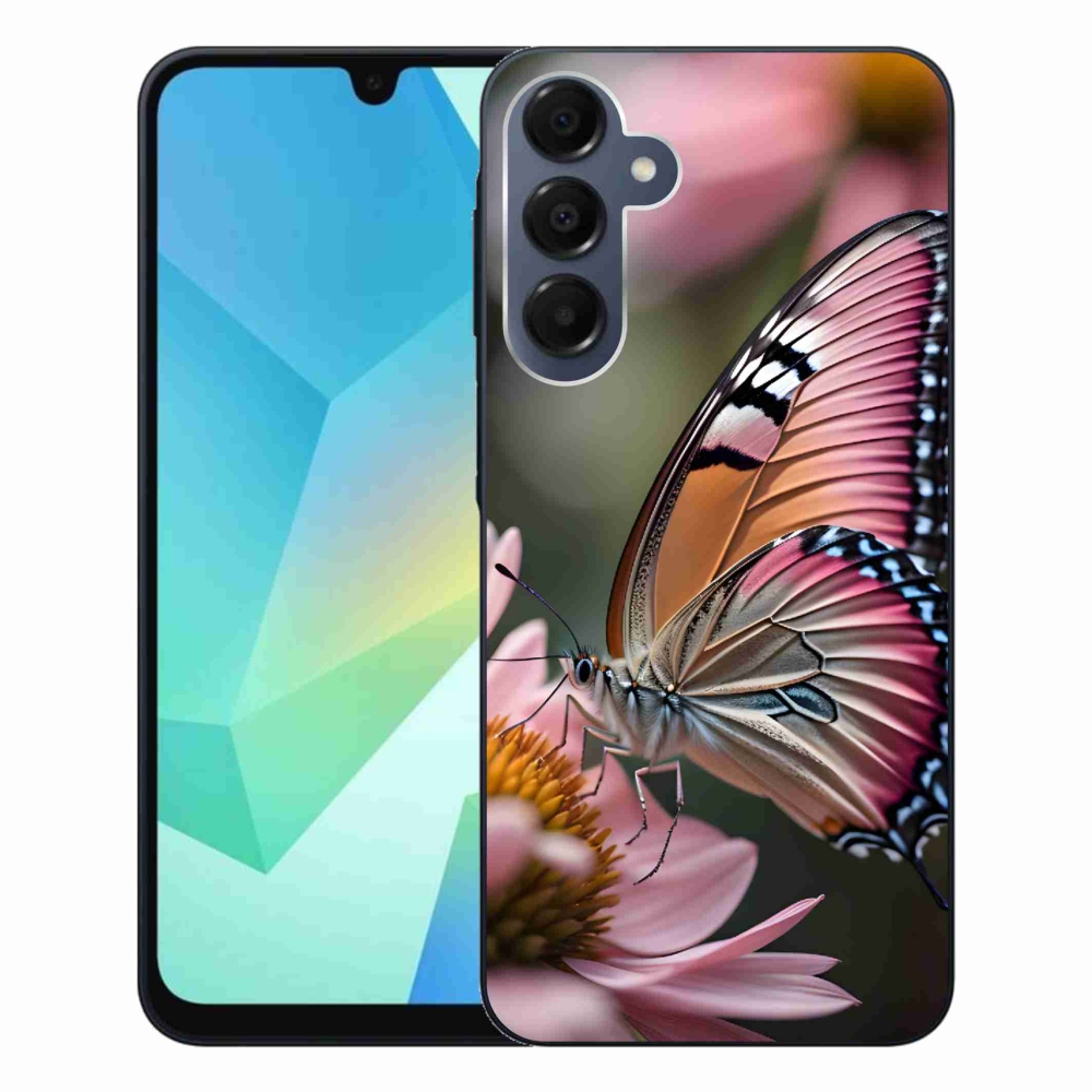Gelový kryt mmCase na Samsung Galaxy A16 4G/5G - barevný motýl