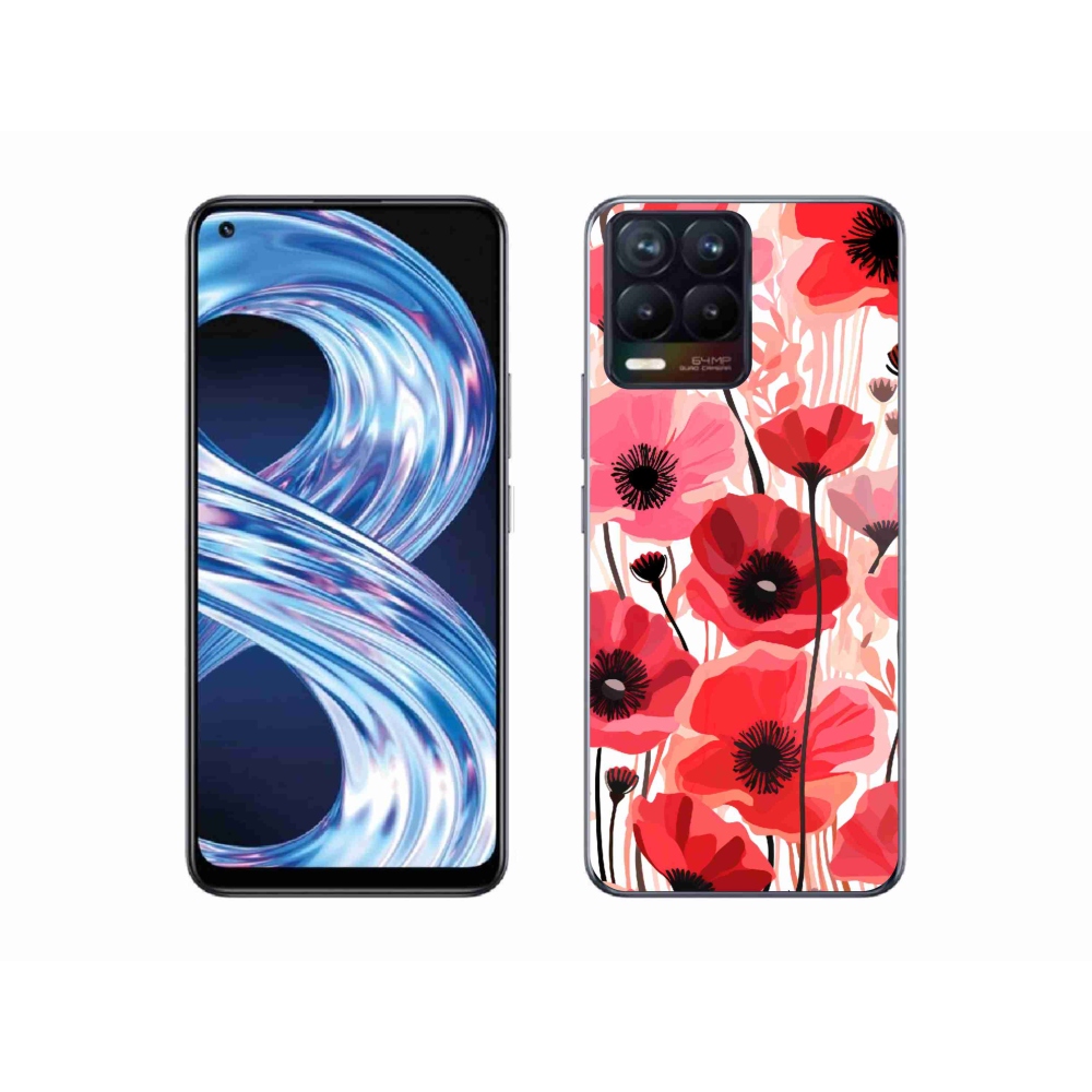 Gelový kryt mmCase na Realme 8 4G - vlčí mák 1