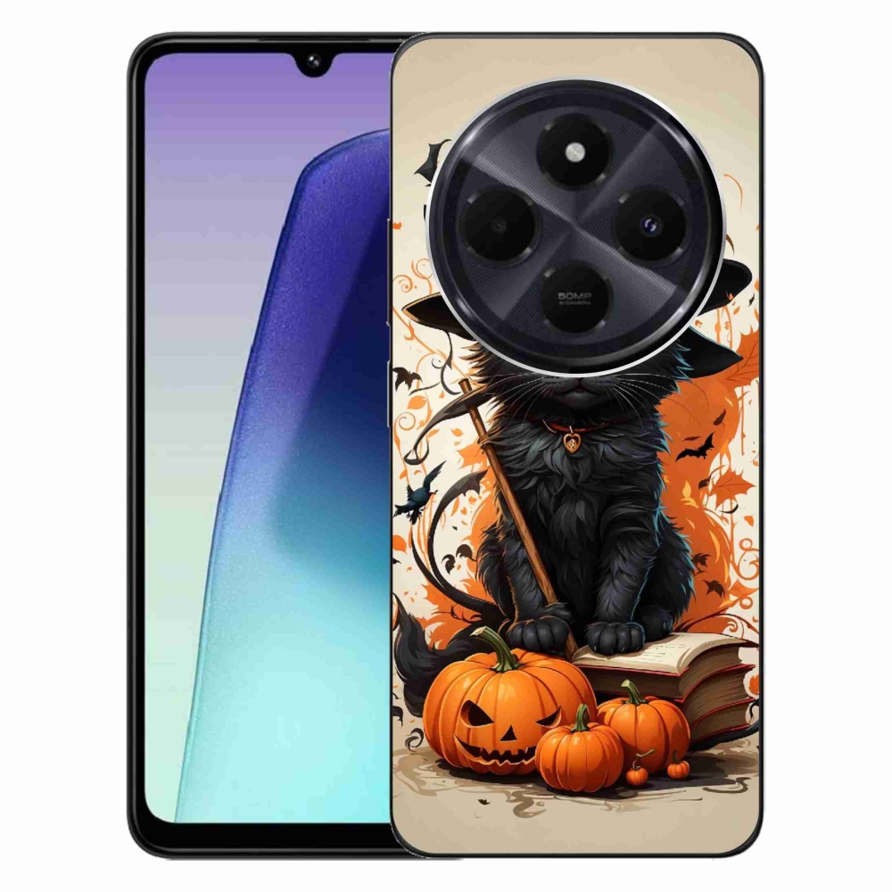 Gelový kryt mmCase na Xiaomi Redmi 14C/Poco C75 - kocour čaroděj