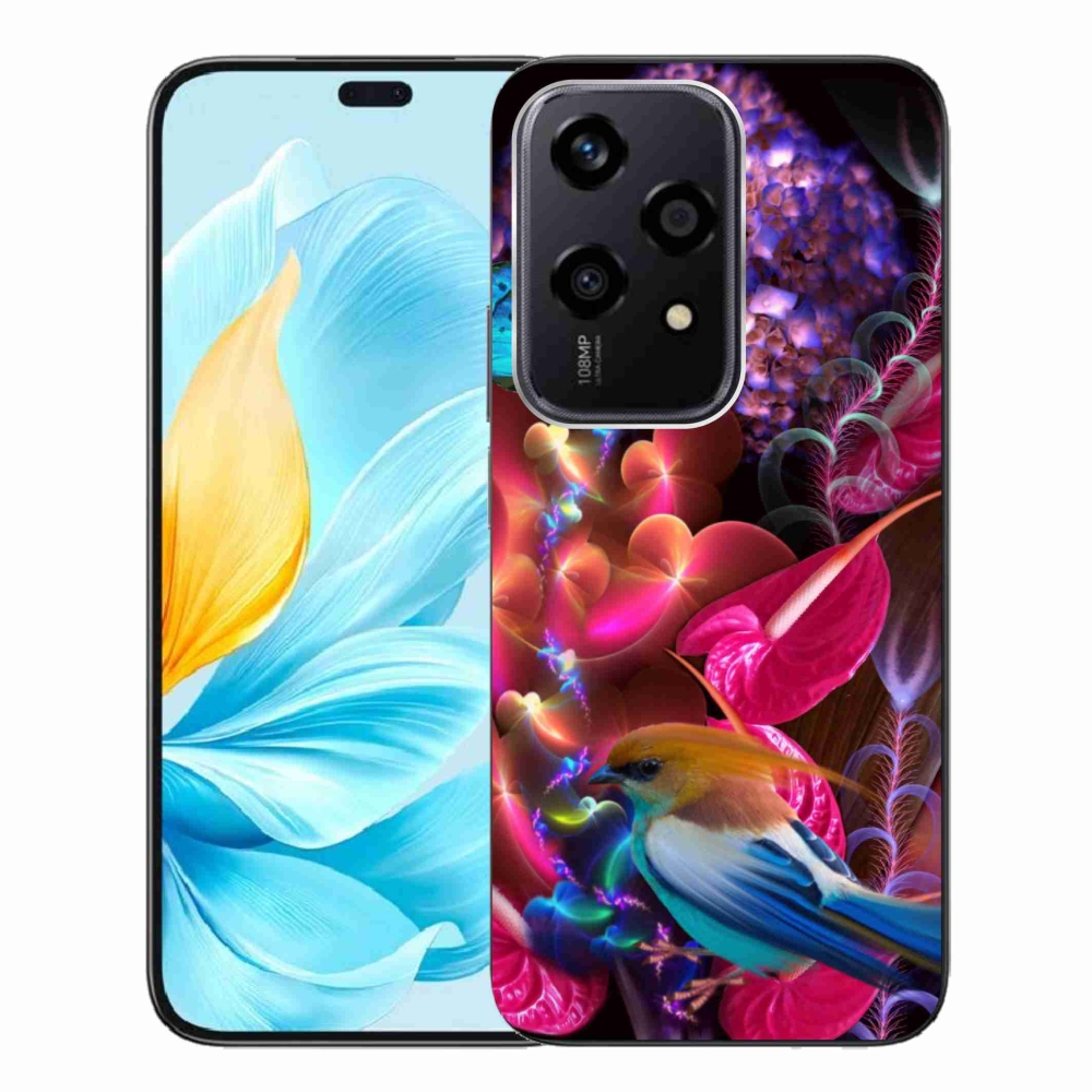 Gelový kryt mmCase na Honor 200 Lite 5G - barevné květiny