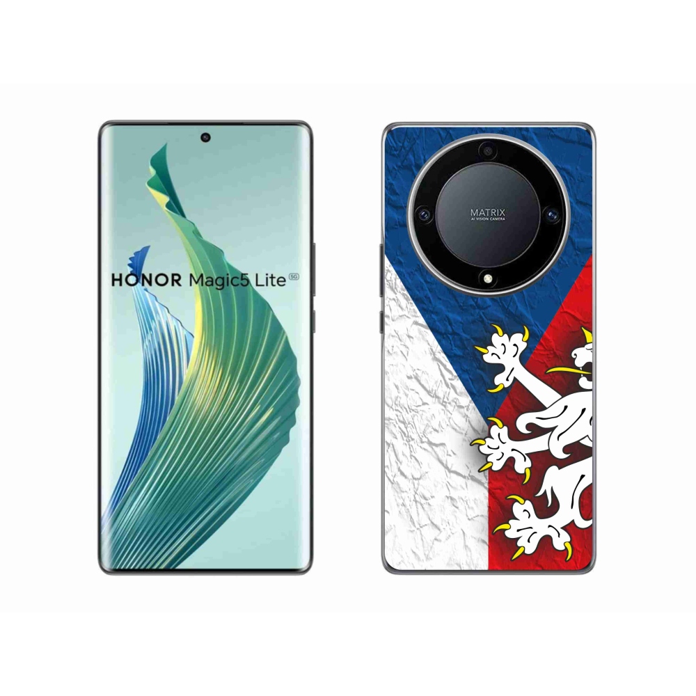 Gelový kryt mmCase na Honor Magic 5 Lite 5G - česká vlajka 1