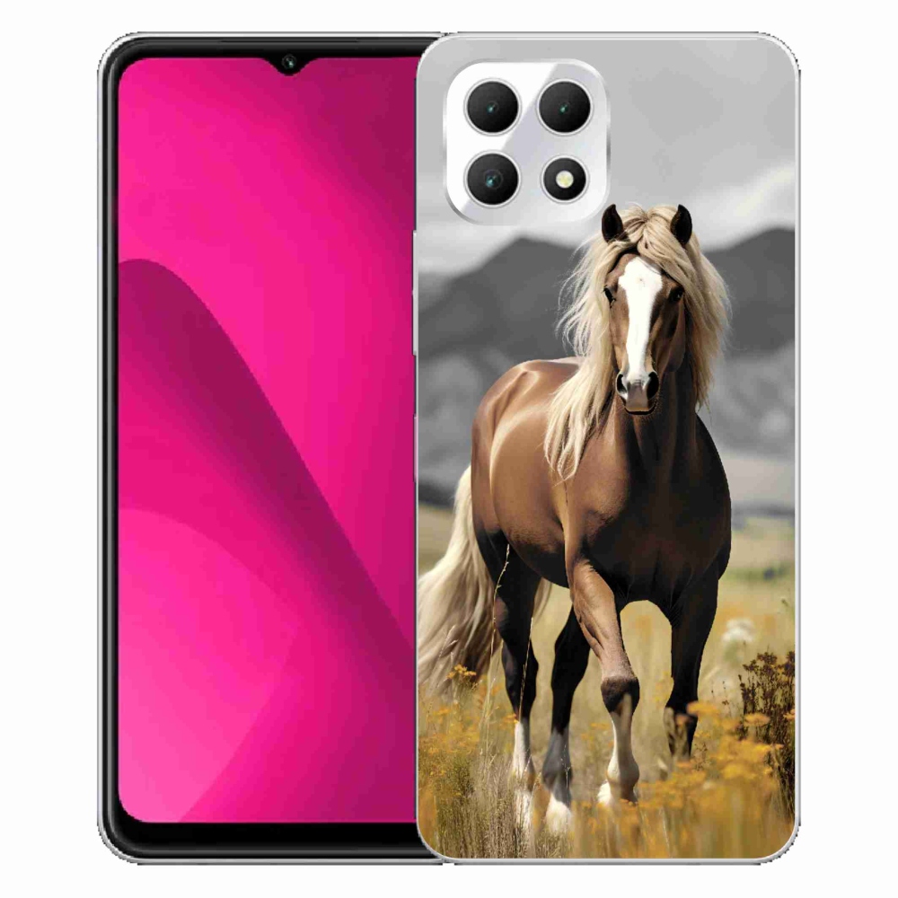 Gelový kryt mmCase na T-Mobile T Phone 2 - hnědý kůň 1