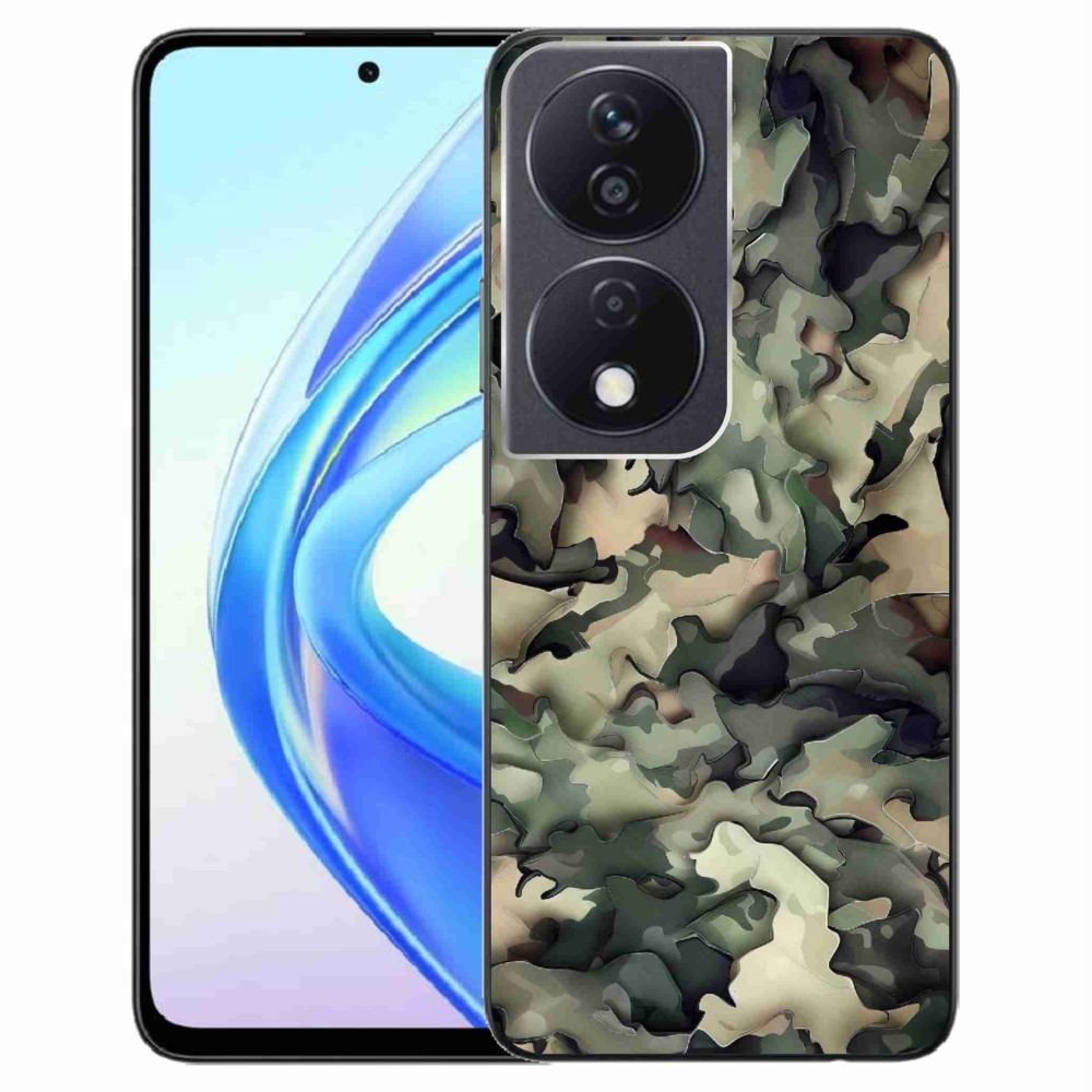 Gelový kryt mmCase na Honor X7b/Honor 90 Smart - maskáčový vzor 9