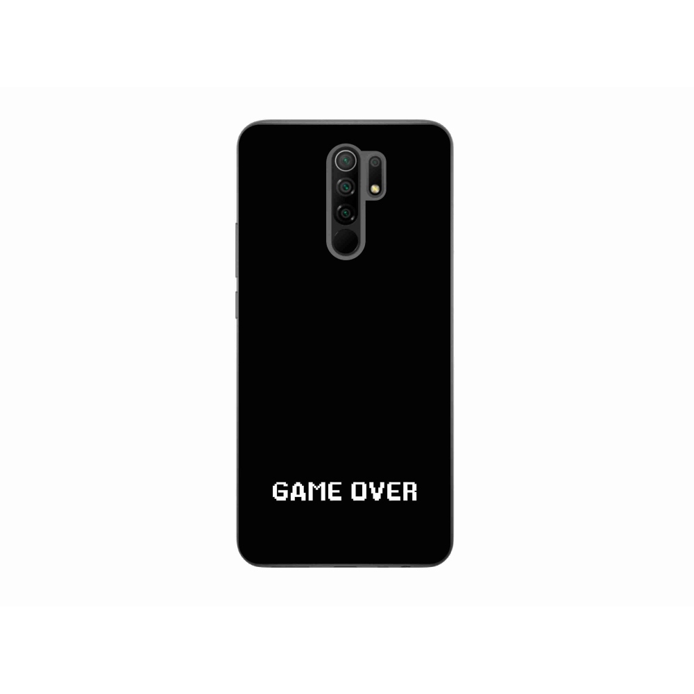 Gelový kryt mmCase na Xiaomi Redmi 9 - game over černé pozadí