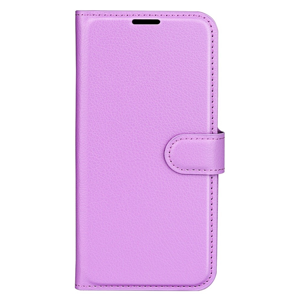 Litchi knížkové pouzdro na Xiaomi Redmi Note 14S - fialové