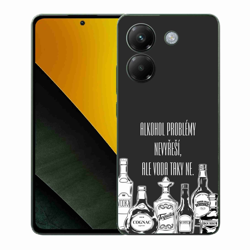 Gelový kryt mmCase na Xiaomi Poco M7 Pro 5G - vtipný text černé pozadí