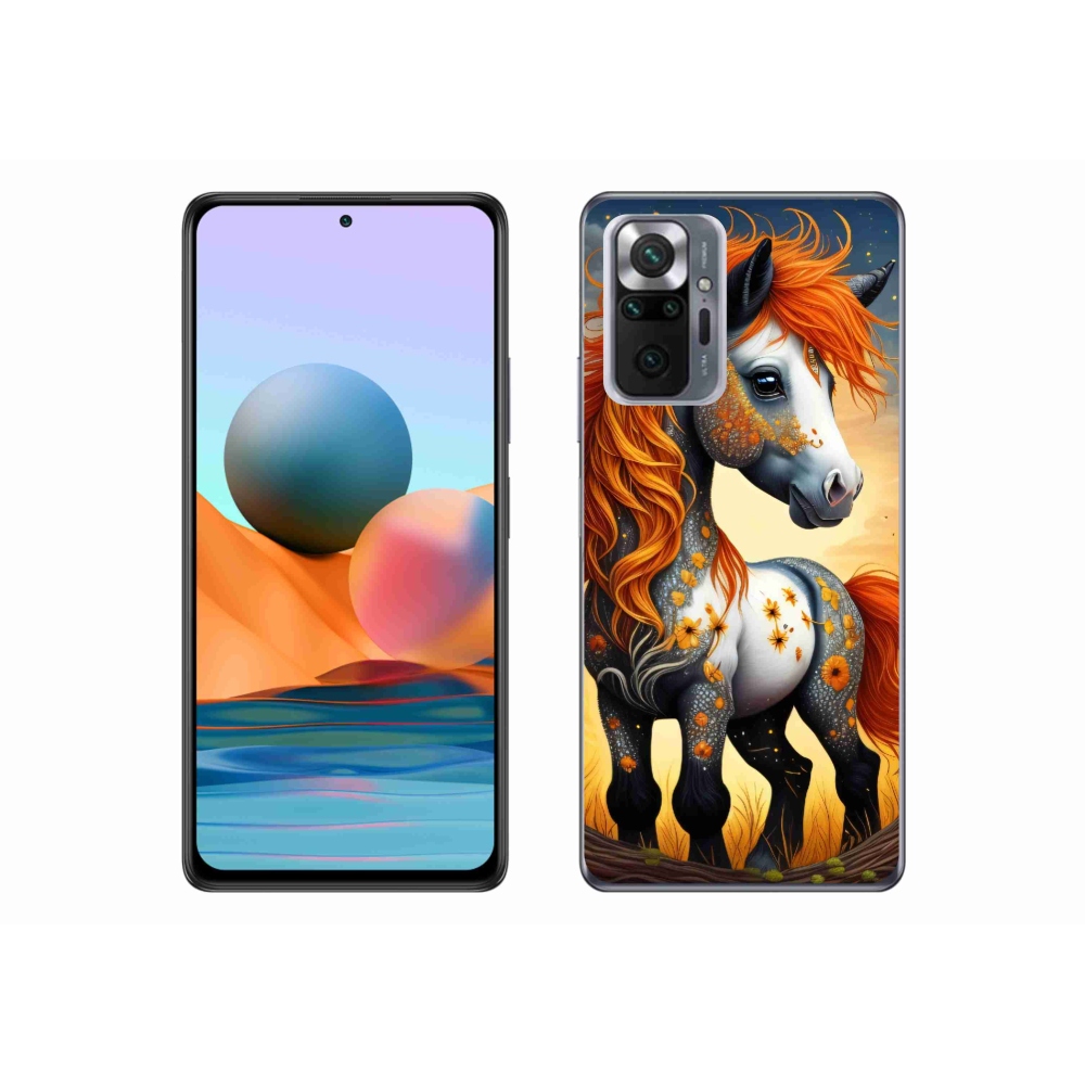 Gelový kryt mmCase na Xiaomi Redmi Note 10 Pro - barevný poník