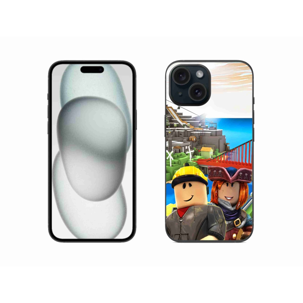 Gelový kryt mmCase na iPhone 15 - roblox 1