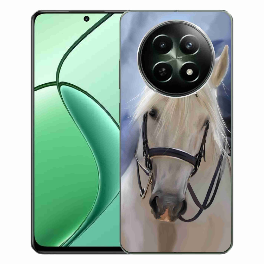 Gelový kryt mmCase na Realme 12 5G/12x 5G - bílý kůň