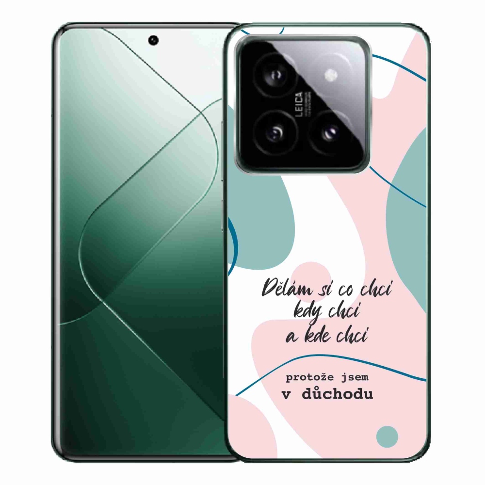 Gelový kryt mmCase na Xiaomi 14 Pro - vtipný text 10 bílé pozadí