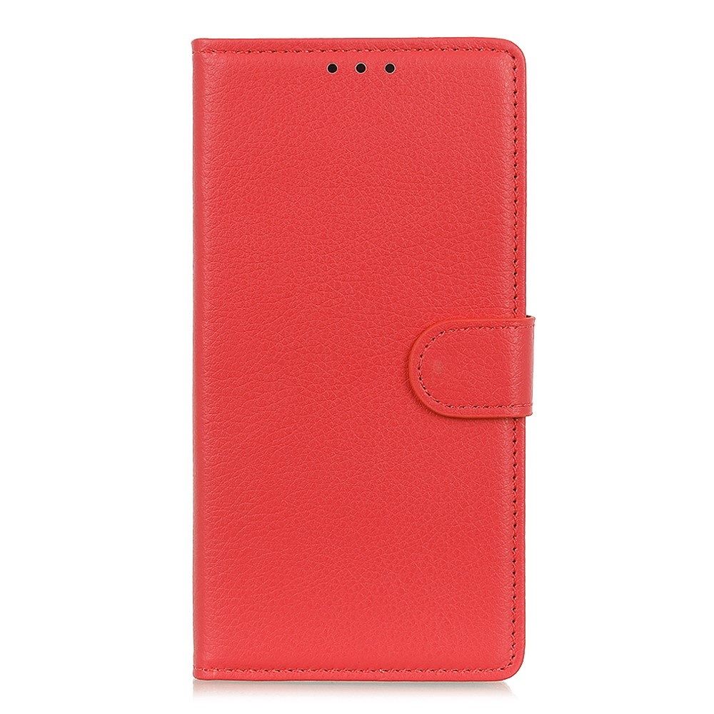Litchie knížkové pouzdro na Xiaomi Redmi Note 14 Pro - červené