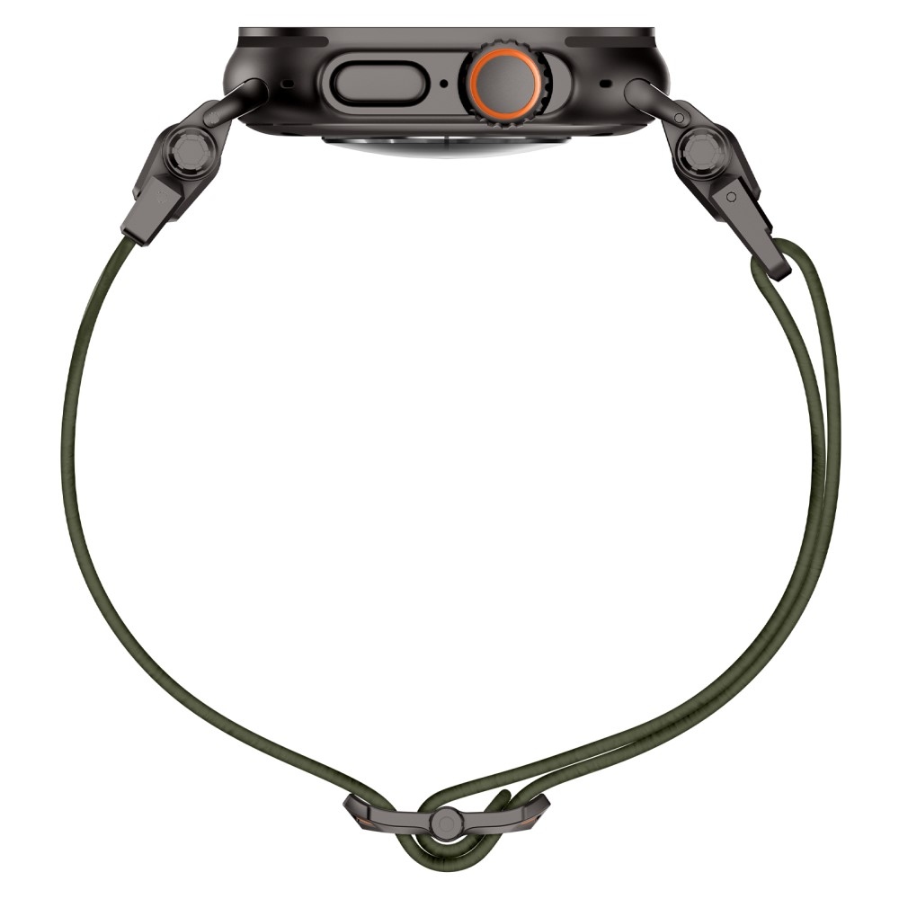 Metal nylonový řemínek na Apple Watch Ultra/Ultra 2 49mm/SE/SE 2022/2023 44mm/10 46mm/9/8/7 45mm/6/5/4 44mm/3/2/1 42 mm - zelený