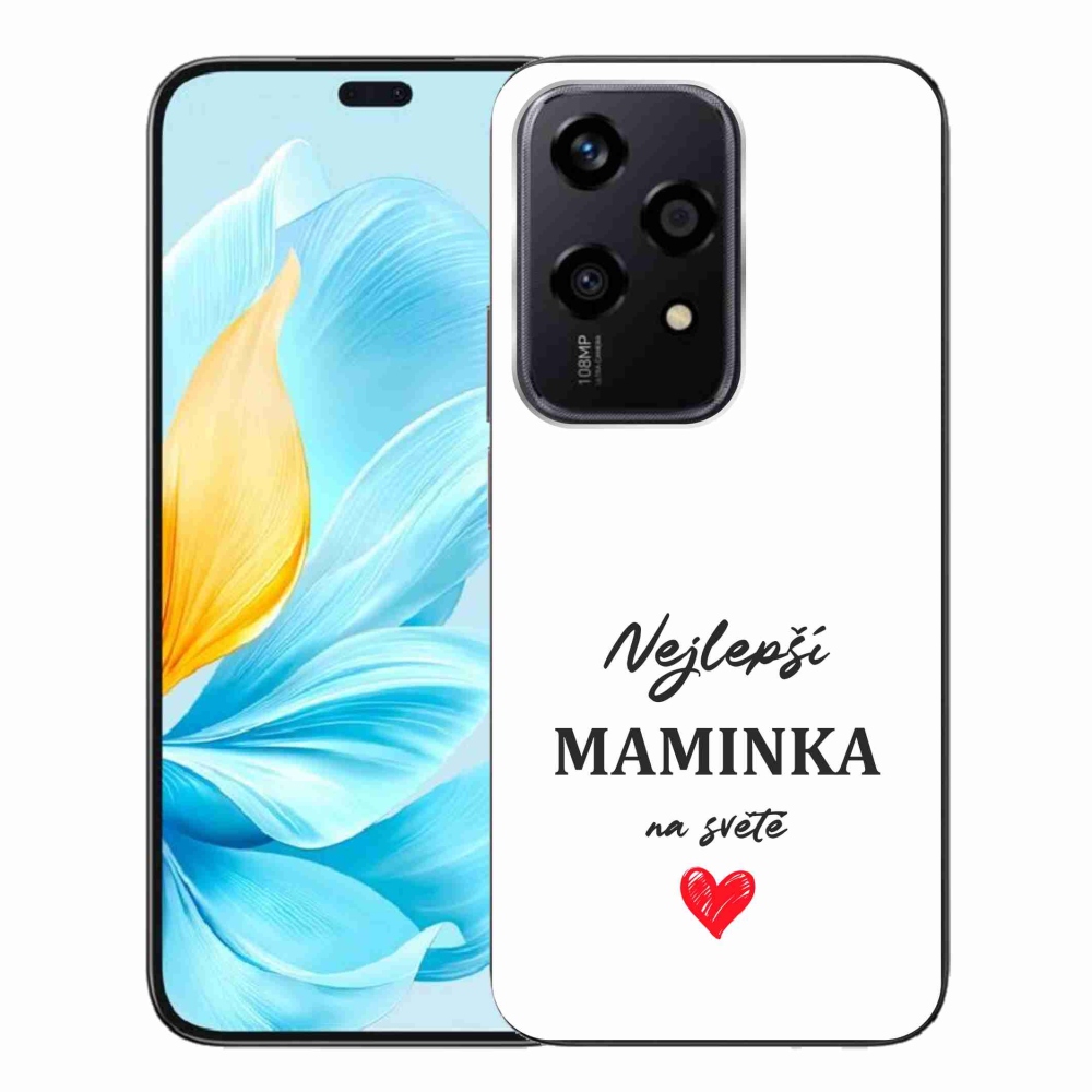 Gelový kryt mmCase na Honor 200 Lite 5G - nejlepší maminka 1 bílé pozadí