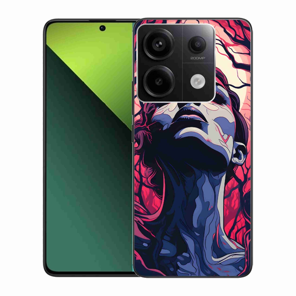 Gelový kryt mmCase na Xiaomi Redmi Note 13 Pro 5G/Poco X6 5G - abstraktní obličej