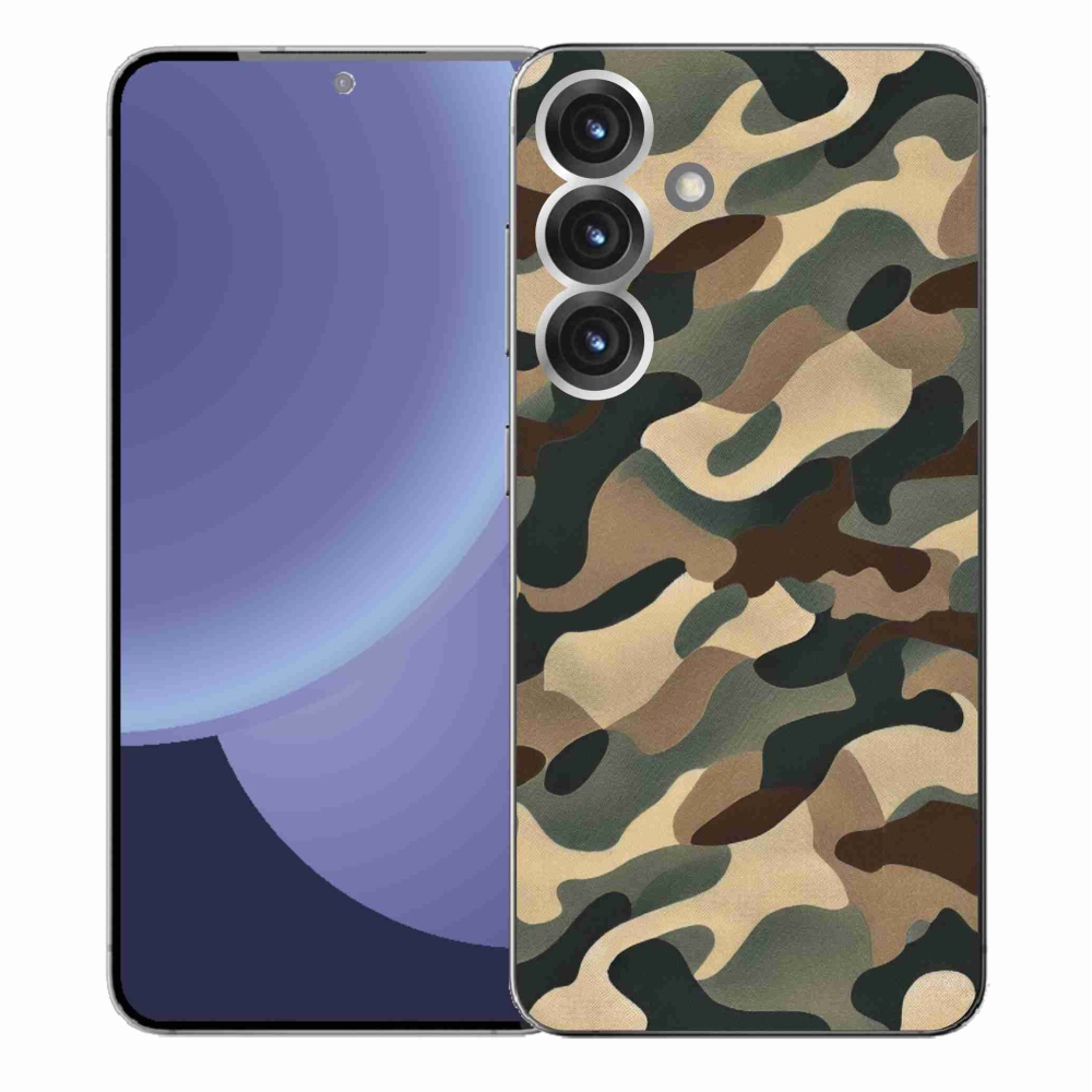 Gelový kryt mmCase na Samsung Galaxy S25+ - maskáčový vzor 11
