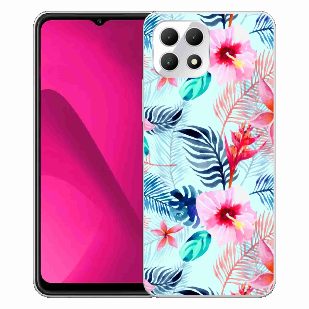 Gelový kryt mmCase na T-Mobile T Phone 2 - květiny