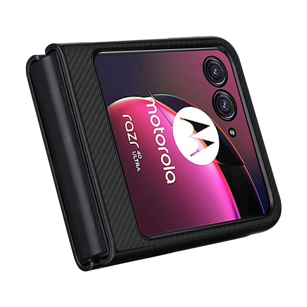 Textury plastový kryt s umělou kůží na Motorola Razr 40 Ultra 5G - zelený