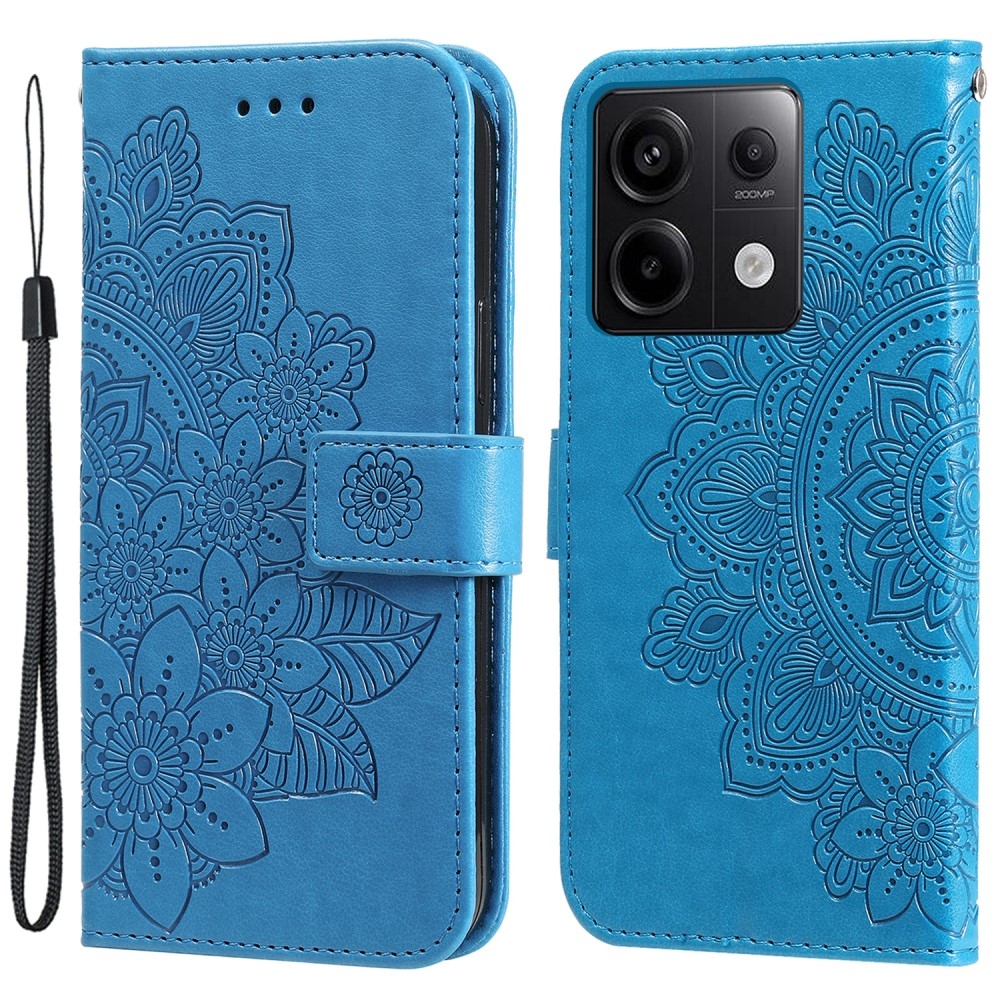 Mandala knížkové pouzdro na Xiaomi Redmi Note 13 Pro 5G/Poco X6 5G - modré