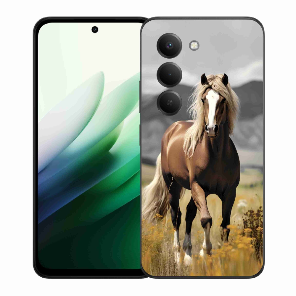 Gelový kryt mmCase na Xiaomi Redmi 15 5G (169mm) - hnědý kůň 1