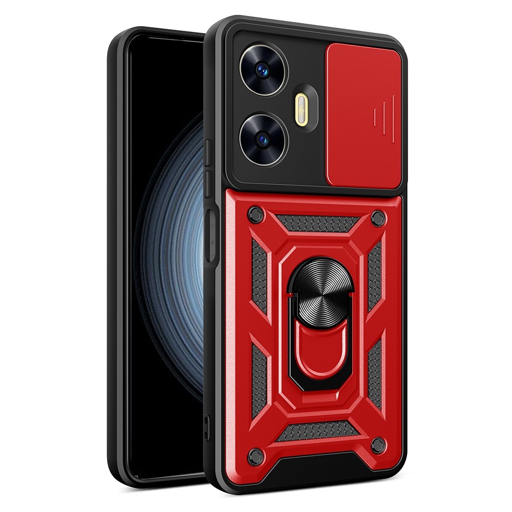 Slide odolný kryt na Realme C55 - červený