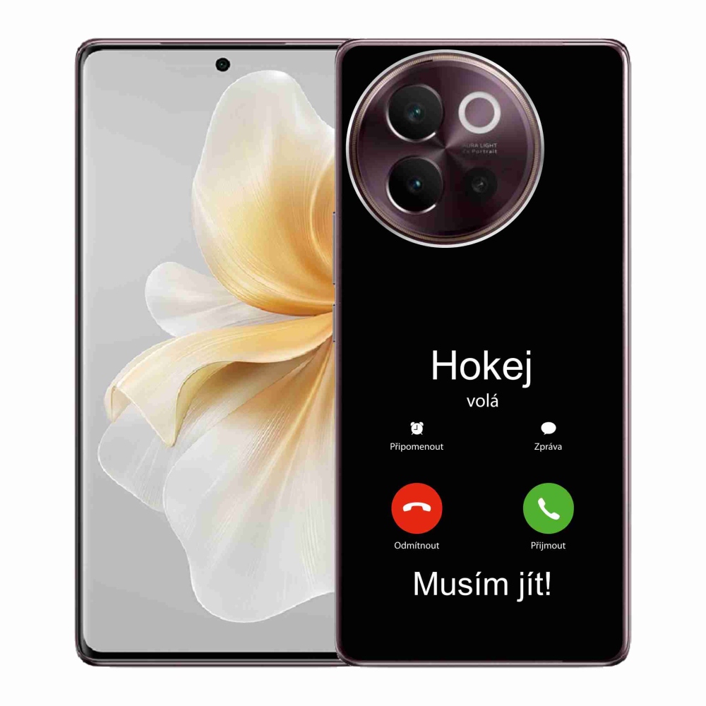 Gelový kryt mmCase na Vivo V40 Lite 5G - hokej volá černé pozadí