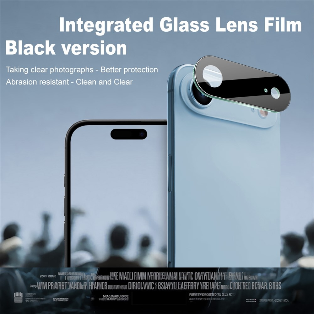 IMK sklo čočky fotoaparátu na iPhone 17 Air - černé