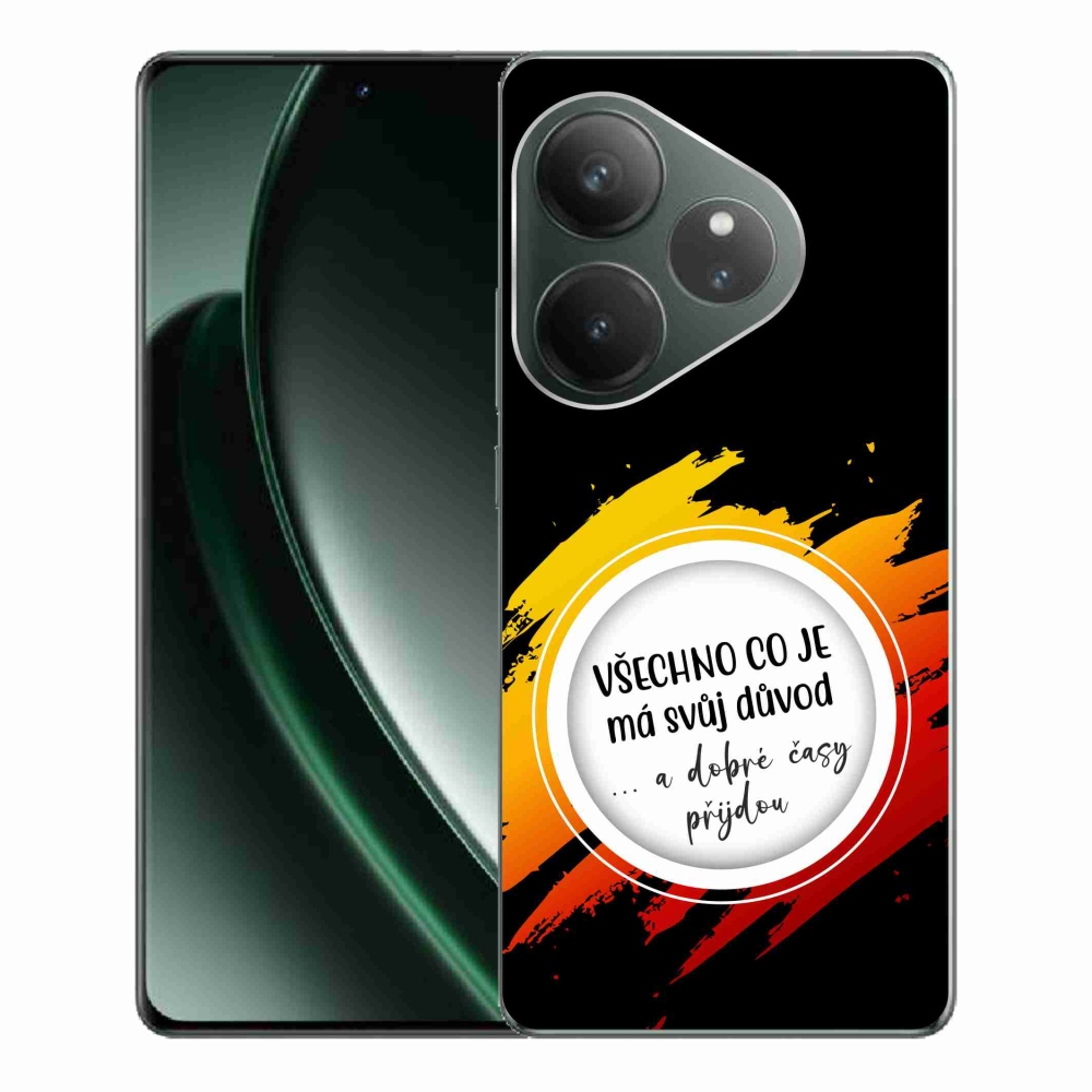 Gelový kryt mmCase na Realme GT 6 5G/GT 6T 5G - citát 3 černé pozadí