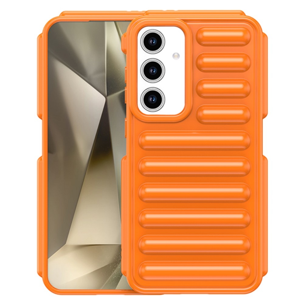 Capsule odolný gelový obal na Samsung Galaxy S24 FE - oranžový