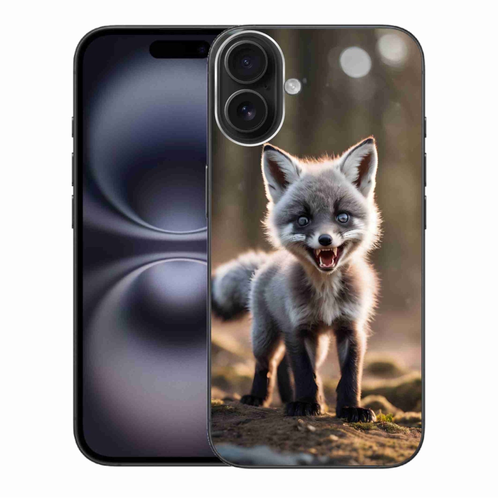 Gelový kryt mmCase na iPhone 16 Plus - rozzuřená liška