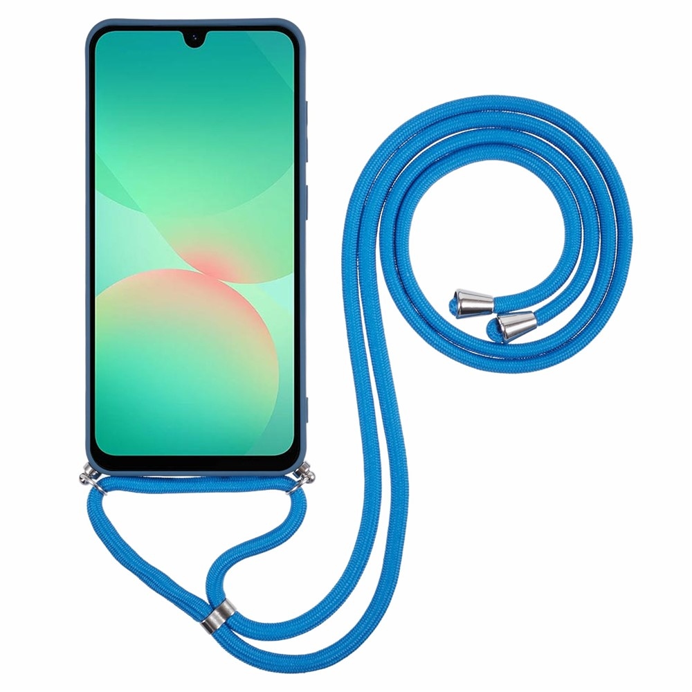 Lining gelový obal se šňůrkou na Samsung Galaxy A17 5G - modrý