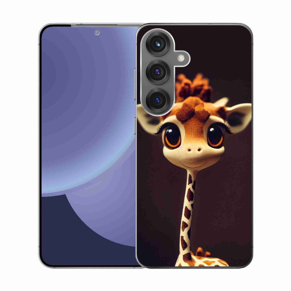Gelový kryt mmCase na Samsung Galaxy S25 - malá žirafa