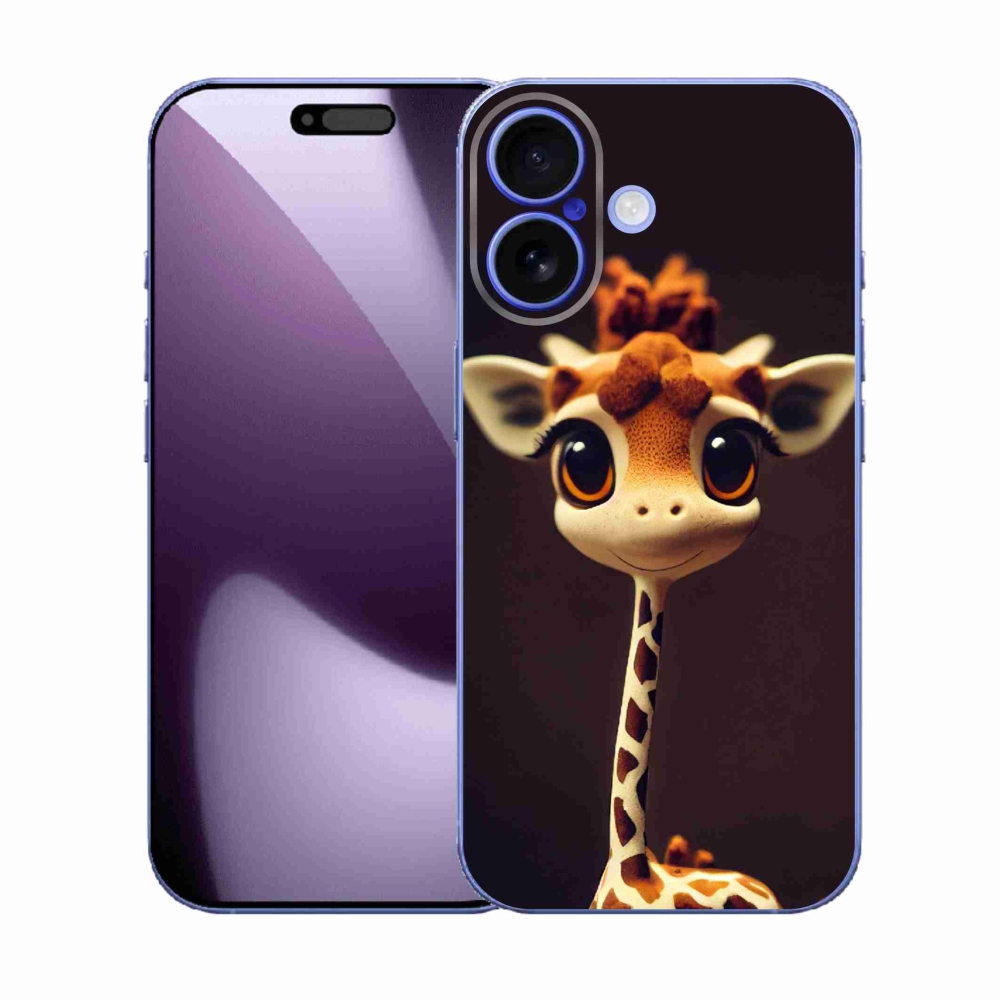 Gelový kryt mmCase na iPhone 17 - malá žirafa
