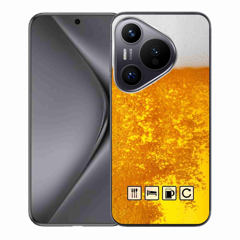 Gelový kryt mmCase na Huawei Pura 70 - pivní motiv 3