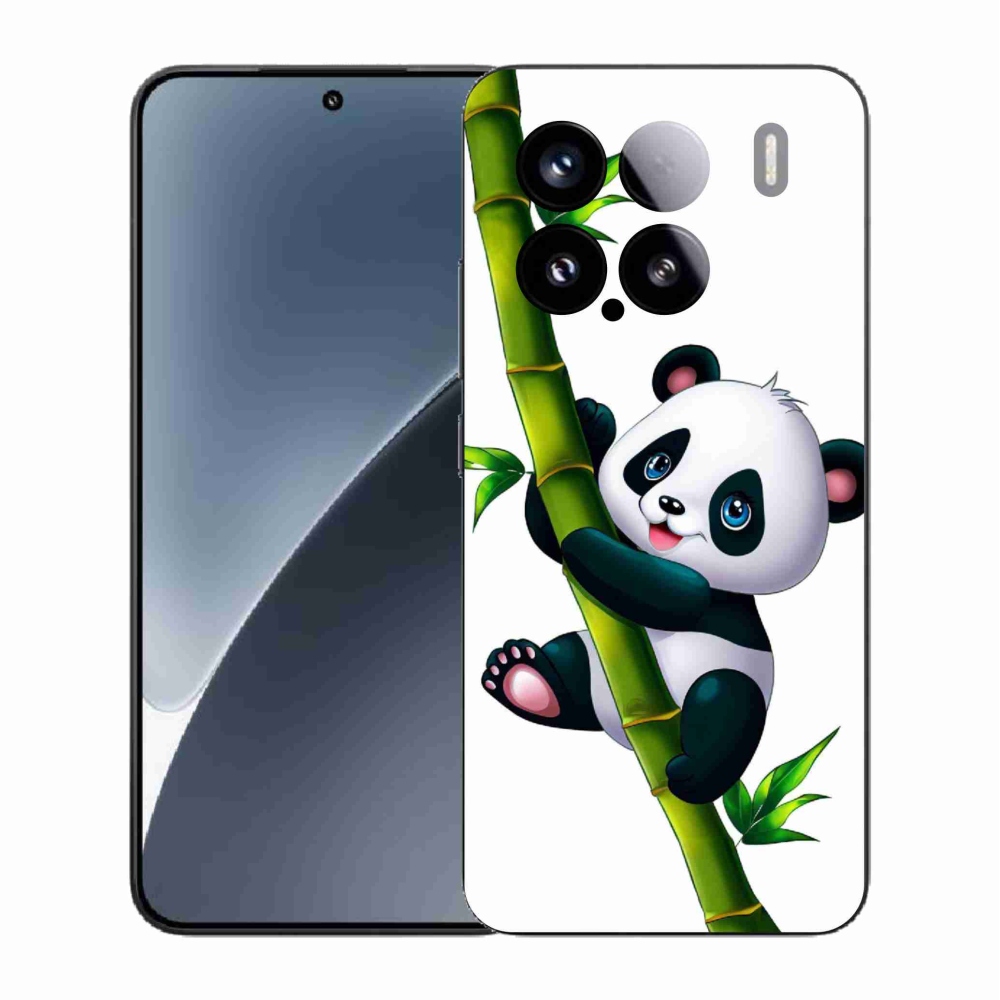 Gelový kryt mmCase na Xiaomi 15 - panda na bambusu