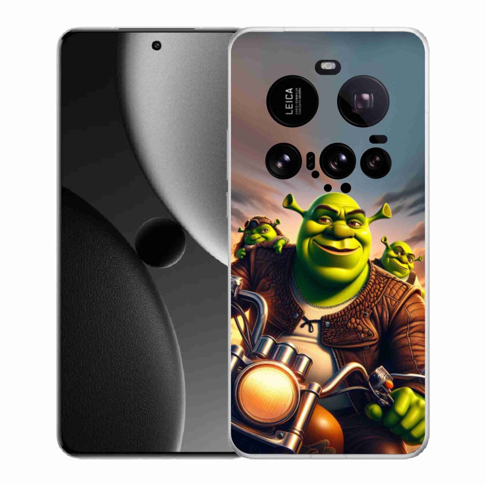 Gelový kryt mmCase na Xiaomi 15 Ultra - shrek na motorce