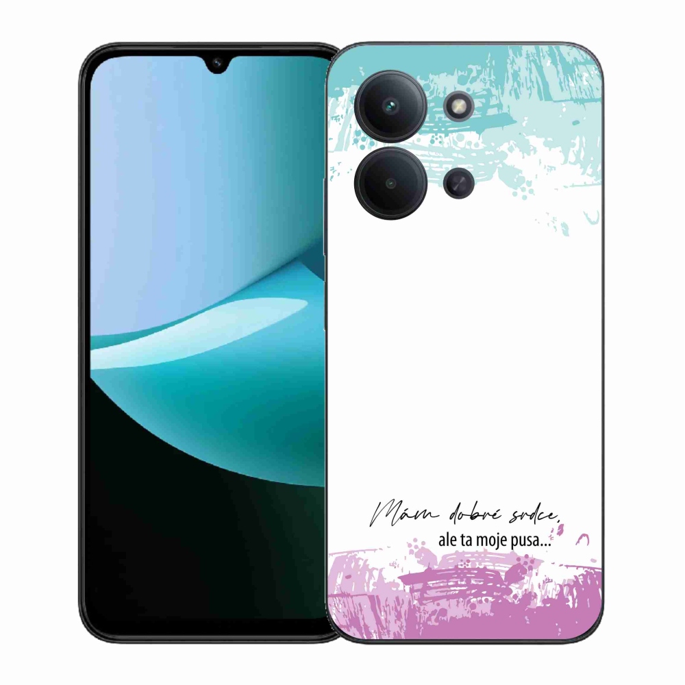 Gelový kryt mmCase na Xiaomi Redmi 15C 4G (171mm)/Poco C85 4G (171mm) - vtipný text 3 bílé pozadí