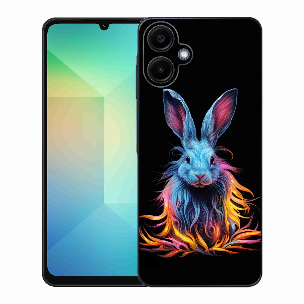 Gelový kryt mmCase na Samsung Galaxy A06 4G - abstraktní zajíc