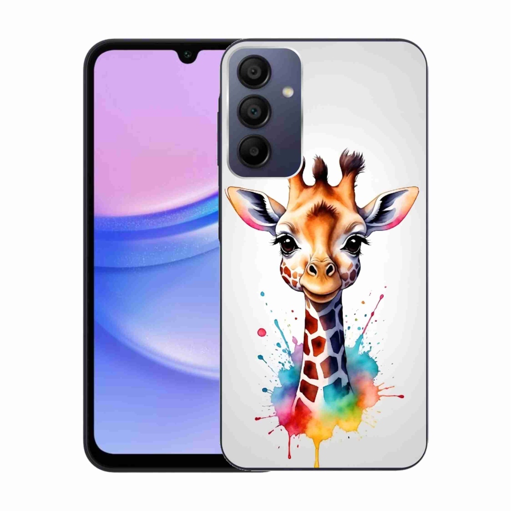Gelový kryt mmCase na Samsung Galaxy A15 4G/5G - žirafa 1