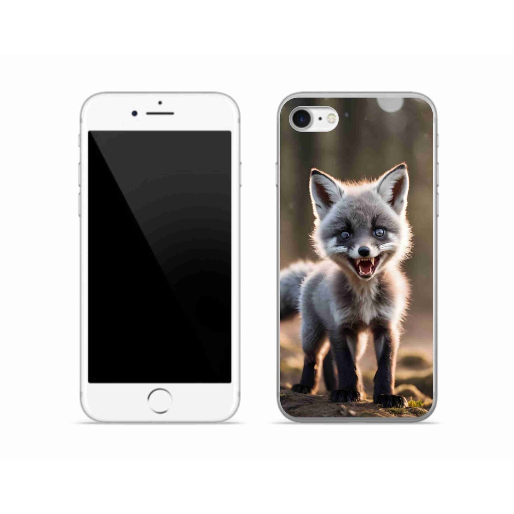 Gelový kryt mmCase na iPhone SE (2022) - rozzuřená liška