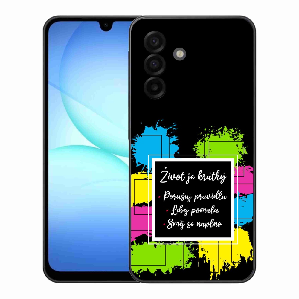 Gelový kryt mmCase na Samsung Galaxy A17 4G/5G - citát 5 černé pozadí