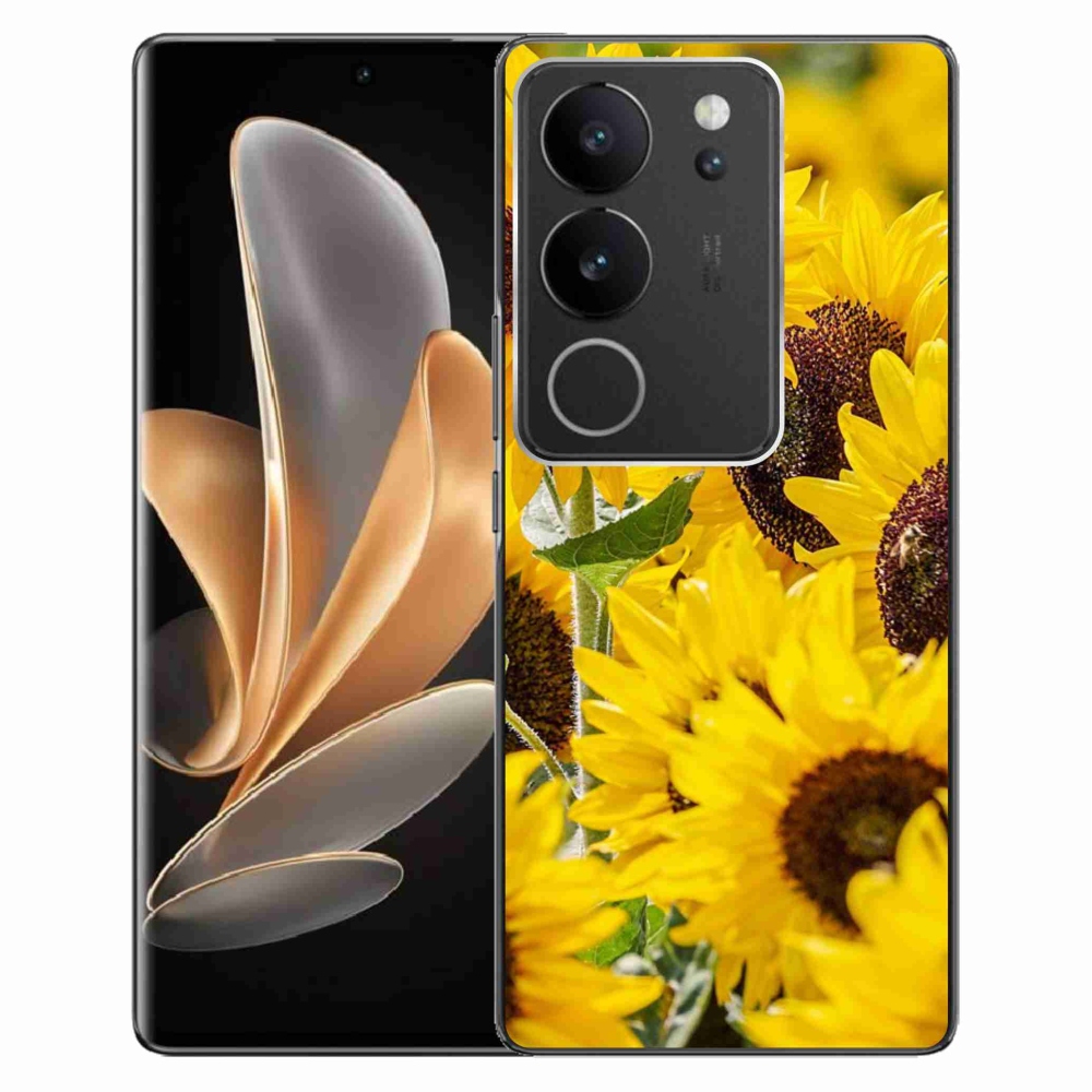 Gelový kryt mmCase na Vivo V29 5G - slunečnice
