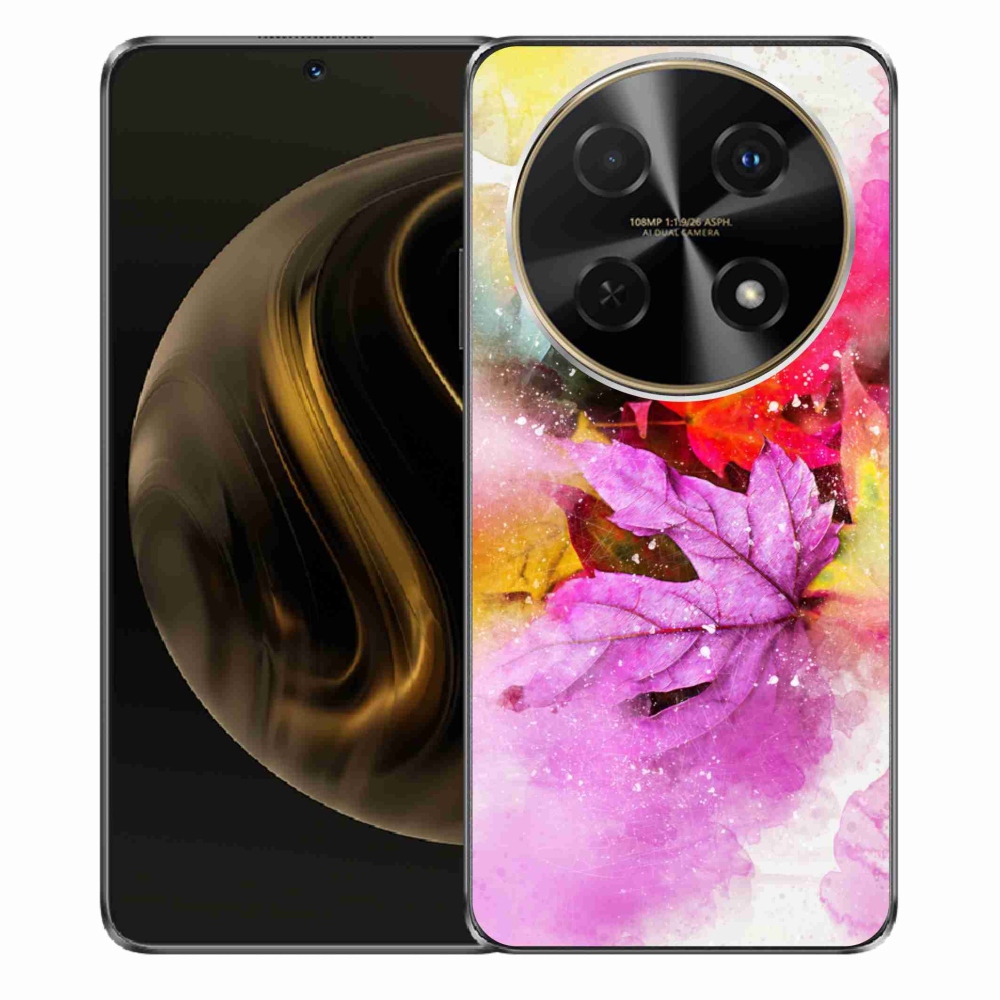 Gelový kryt mmCase na Huawei Nova 12i - barevné listy