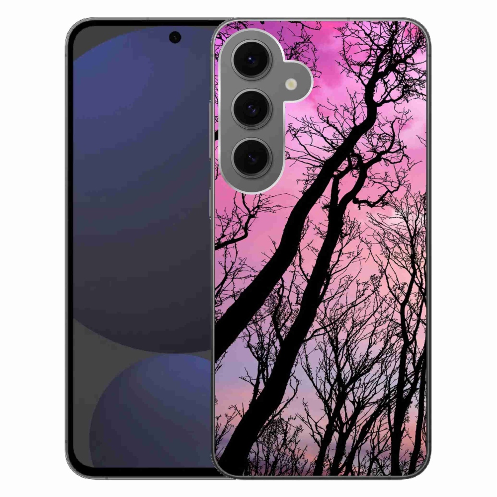 Gelový obal mmCase na Samsung Galaxy S24 FE - opadané stromy