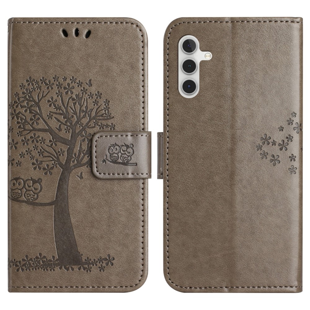 Tree knížkové pouzdro na Samsung Galaxy A56 5G - šedé