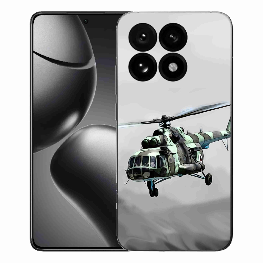Gelový kryt mmCase na Xiaomi 15T - vojenský vrtulník