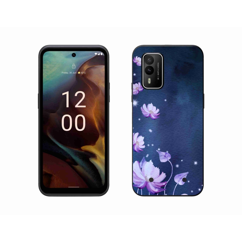 Gelový obal mmCase na Nokia XR21 - padající květy
